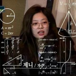 🎗 Jennie 3개
제니/개수 혼란, 수학, 방정식, 밈, kpop whatsapp sticker