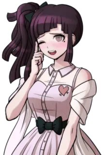 😉 Mikan Tsumiki Danganronpa Anime, Gra, Mikan Tsumiki, Danganronpa, Kawaii whatsapp sticker