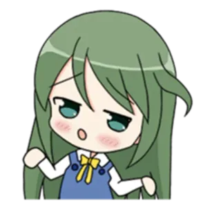 🤷 Anime, Cartoon, Mädchen, Chibi telegram sticker