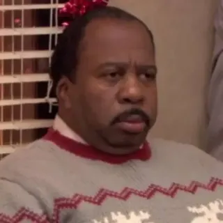 😟 Stanley Hudson The Office Stanley Hudson, The Office, Série TV, NBC, Comédie telegram sticker