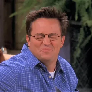🙂 Chandler Bing Friends Friends, Chandler, Chandler Bing, Matthew Perry, Série TV, Sitcom telegram sticker