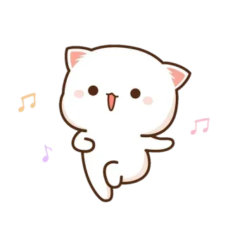 💃 милый, кот, танцы, музыка, мультфильм, анимация telegram sticker
