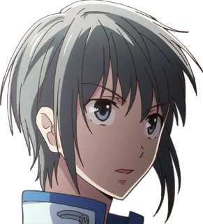 😟 аниме, персонаж, портрет telegram sticker