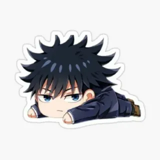 🥺 Megumi Fushiguro Jujutsu Kaisen anime, chibi, manga, Megumi Fushiguro, Jujutsu Kaisen, sticker telegram sticker