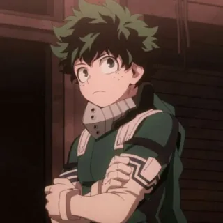 🥦 Izuku Midoriya My Hero Academia Anime, Manga, Izuku Midoriya, My Hero Academia, Eroe, Quirk, Personaggio telegram sticker