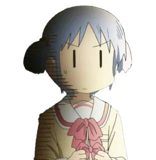 😶 Anime, Mangá, Garota, Uniforme escolar, Surpresa telegram sticker