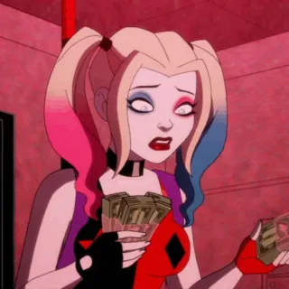 🎪 Harley Quinn 할리 퀸, dc 코믹스, 만화, 돈, 악당 telegram sticker