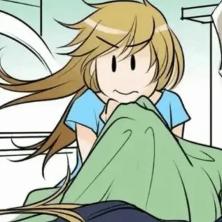 🍘 アニメ, カートゥーン, キャラクター, 女の子, 金髪 telegram sticker