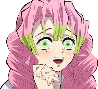 😳 Mitsuri Kanroji Demon Slayer Anime, Manga, Demon Slayer, Mitsuri Kanroji, Pilastro dell'Amore telegram sticker