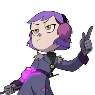 😒 Amity Blight The Owl House cartoon, sticker, amity blight, owl house, witch, magic, character telegram sticker