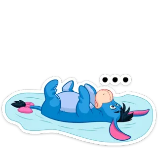 ⚰️ Eeyore ooo dessin animé, Bourriquet, Disney, triste, personnage whatsapp sticker