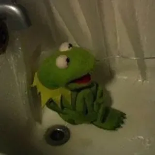 😩 Kermit 科米, 布偶, 青蛙, 悲伤, 抑郁 telegram sticker
