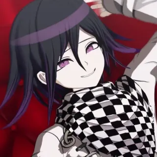 ☺️ Kokichi Oma Danganronpa V3: Killing Harmony Аниме, Персонаж, Кокичи Ома, Danganronpa, Видеоигра, Улыбка telegram sticker