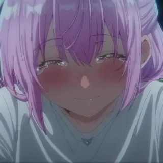 📎 Anime, Weinend, Traurig, Mädchen, Tränen telegram sticker
