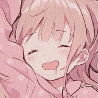 🍨 动漫, 睡觉, 可爱, 粉色 telegram sticker