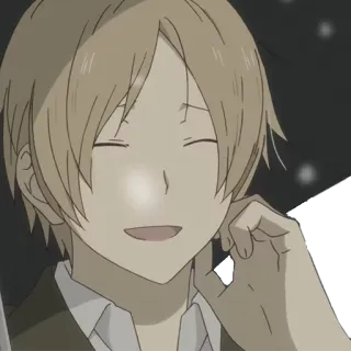 😅 Animé, Garçon, Sourire, Mignon, Dessin animé telegram sticker