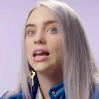 💧 Billie Eilish Billie Eilish, นักร้อง, ป็อปสตาร์, คนดัง, นักดนตรี telegram sticker
