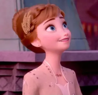🧏‍♀ Anna Frozen Anna, Frozen, Disney, Desenho animado, Princesa telegram sticker
