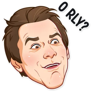 🤨 O RLY? meme, orly, internet slang, sarcastic telegram sticker