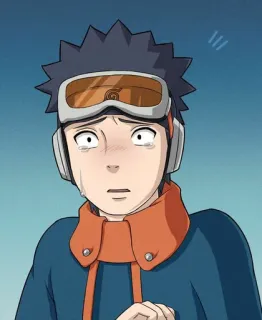 🍥 Obito Uchiha Naruto Аниме, Плачущий, Ниндзя, Обито, Учиха telegram sticker