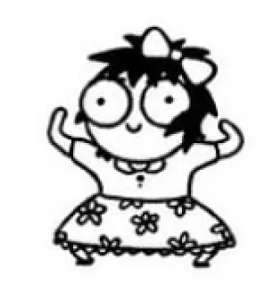 🥰 desenho animado, menina, desenho, adesivo, fofo whatsapp sticker