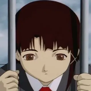 😔 Lain Iwakura Serial Experiments Lain Anime, Fille, Prison, Anime Fille, Lain, Serial Experiments Lain whatsapp sticker
