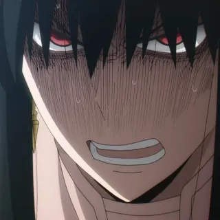 😡 Yor Forger Spy × Family anime, yor forger, spy x family, wütend, gestresst, rote augen whatsapp sticker