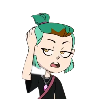 😏 Amity Blight The Owl House อามิตี้, บ้านนกฮูก, การ์ตูน, ดิสนีย์, ตัวละคร, แอนิเมชั่น telegram sticker