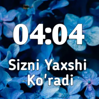 🔐 04:04
Sizni Yaxshi
Ko'radi zeit, liebe, romantik, blumen, blau whatsapp sticker