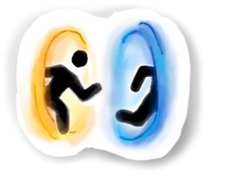 🚪 Portal Portal, Videojuego, Ciencia, Ficción, Teletransportación telegram sticker