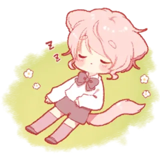 Весенний кун @nyasticks telegram stickers