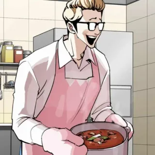 😃 kochen, küche, koch, schürze, mahlzeit telegram sticker