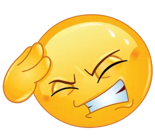 😣 emoji, headache, frustrated, angry telegram sticker