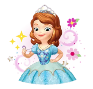 🏵 Sofia Sofia the First princesse, dessin animé, animé, Disney, fille telegram sticker