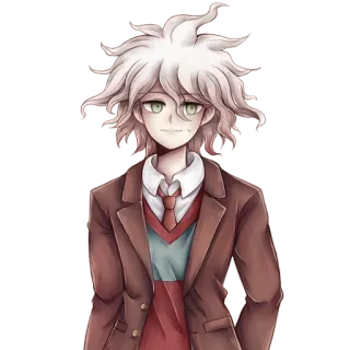 😥 Nagito Komaeda Danganronpa anime, danganronpa, nagito komaeda, character, videogame telegram sticker