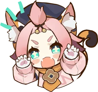 😸 애니메이션, 귀여운, 고양이, 카와이, 캐릭터 telegram sticker