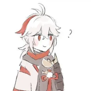 🤨 Kaedehara Kazuha Genshin Impact 动漫, 游戏, 原神, 枫原万叶, 角色, 电子游戏 telegram sticker