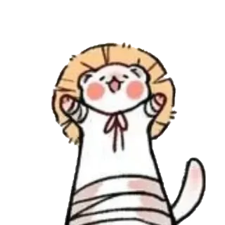 🍵 cute, animal, cartoon, smiling whatsapp sticker
