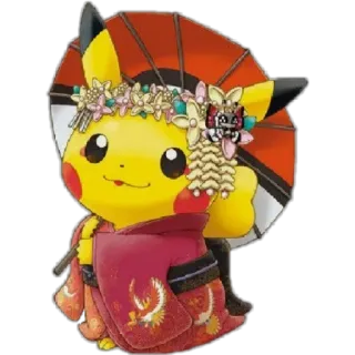 🤣 Pikachu Pikachu, Pokémon, Japonés, Kimono, Anime, Dibujos animados, Lindo whatsapp sticker