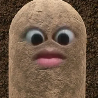 🥔 kartoffel, witzig, gesicht, augen, lippen whatsapp sticker