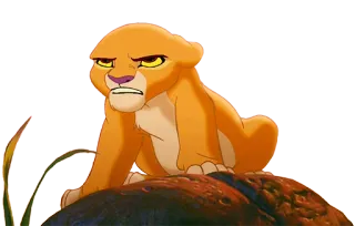 😒 Nala The Lion King lion, cub, cartoon, animal, disney whatsapp sticker