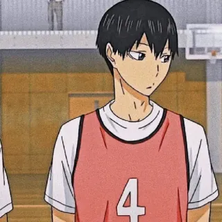 ⚫ Kageyama Tobio Haikyuu!! Аниме, Haikyuu, Кагеяма Тобио, Волейбол, Спортивное аниме telegram sticker