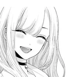 ☺️ anime, mangá, menina, fofa, sorriso telegram sticker