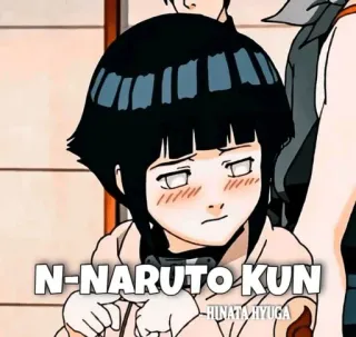 😘 Hinata Hyuga Naruto N-NARUTO KUN anime, naruto, hinata, hinata hyuga, naruto kun whatsapp sticker