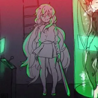 🩹 anime, manga, female, character, sketch, art telegram sticker