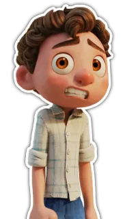 😰 Luca Luca, Cartoon, Figur, Disney telegram sticker