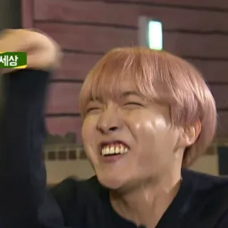 😂 세상 orang, pria, senang, K-Pop telegram sticker