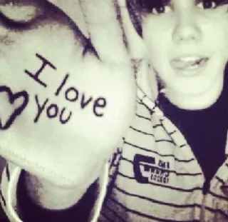 🌟 Justin Bieber I love you telegram sticker