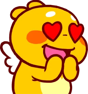 😍 การ์ตูน, ความรัก, หัวใจ, น่ารัก, คาวาอิ telegram sticker