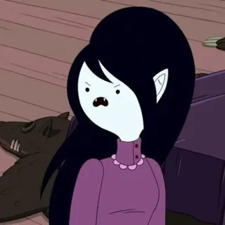 🖤 Marceline Adventure Time cartoon, vampire, marceline, adventure time whatsapp sticker